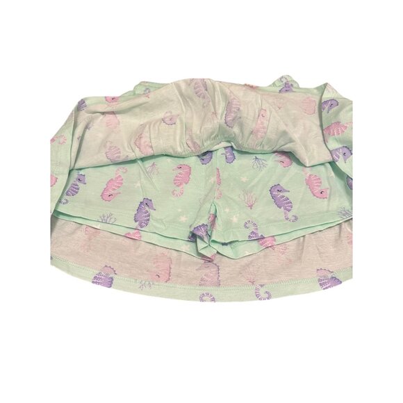 Bailey Lane Girls Tiered Skirt W/ Purple & Pink Sea Creature Print Size M 8-10 - Picture 6 of 10